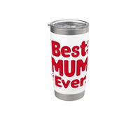 Decir "mejor mamá" a la mejor mamá para el Día de la Madre Vaso térmico de acero inoxidable de doble pared