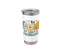 Decir queso francés Fromage Vaso térmico de acero inoxidable de doble pared