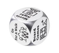 Decision Dice Game - Stainless Steel Novelty Dice for Couples | Romantic Date Night Toy, Creative Valentine’s Day Gift Idea, Fun Party Accessory, Entertainment Game for Adults, Unique Aniversary