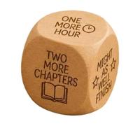 Decision Dice Wooden Reading Choice Cube, Novelty Decision Making Block