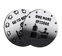 Decision Maker Coin, Coin Go To Bed 1 otro episodio, moneda de decisión de jugador de doble cara | Moneda divertida del destino para los amantes de los juegos, 1 juego más por cama o 1 de