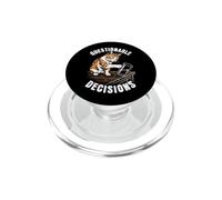 Decisiones Cuestionables Curioso Gato Naranja PopSockets PopGrip para MagSafe