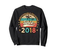 Decisiones cuestionables Desde 2018 Vintage Classic Sunset Sudadera
