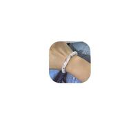 Decixde Pulsera de feromonas de eslabones para mujer, pulsera de feromonas de cuarzo rosa, pulsera de piedra natural, pulsera de cuentas rosas, hecha a mano, buena suerte, energía, chakra, regalo de
