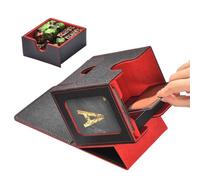 Deck Box Storage Organizer, Trading Card Case, Large Display Boxes, Secure Divider System for Organizing and Protecting Cards, Playing, Collecting, Tournaments, Game Nights, 4.6 X4.25 X4.88 Inches