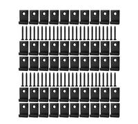 Deck Clips Fasteners, Composite Board Connectors, Heavy Duty Screws Kit Hidden Decking Installation Clips, Outdoor Construction Hardware for Patio Porch Balcony Backyard Landscape Roof Use 1.1x0.98in