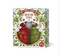 Deck Poo -Pourri The Stalls Gift Set Berry y Bright 2 Fl Oz and Balsam Bum 2 Fl Oz - Cranberry Cinnamon Blsam Fir and Cedarwood