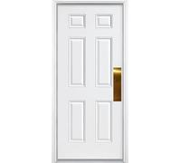 Deck the Door Decor | Placa de empuje de puerta - Montaje adhesivo 3M - Múltiples tamaños y acabados (latón brillante, 3 x 12) (paquete de 2)