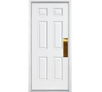 Deck the Door Decor | Placa de empuje de puerta - Montaje adhesivo 3M - Múltiples tamaños y acabados (latón brillante, 4 x 16) (paquete de 4)