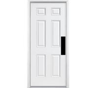 Deck the Door Decor | Placa de empuje de puerta - Montaje adhesivo 3M - Múltiples tamaños y acabados (negro satinado, 4 x 16) (paquete de 4)