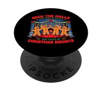 Deck The Halls Christmas Biscuits PopSockets PopGrip Adhesivo