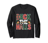 Deck The Halls Festivo Navidad Manga Larga