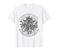 Deck The Halls with Skulls of Holly Black Metal Christmas Camiseta gráfica económica, Hombre, Blanco, M