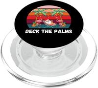 Deck The Palms - Navidad en Julio Santa Bebiendo un cóctel PopSockets PopGrip para MagSafe