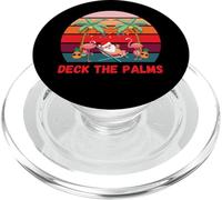 Deck The Palms - Navidad en Julio Santa Bebiendo un cóctel PopSockets PopGrip para MagSafe