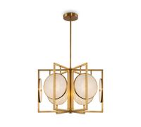 Deckenleuchte Alabastro Cristal En Latón Comedor Cocina E14 Lámpara de Techo