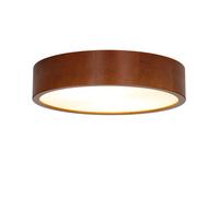 Deckenleuchte Arbaro Madera Cristal Redondo Ø37cm Plano Blendarm Salón Pasillo
