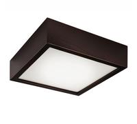 Deckenleuchte Braun Madera Cristal Anguloso E27 Shirley Salón Pasillo de Techo