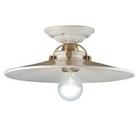 Deckenleuchte Cerámica Metal D:31CM Redondo en Blanco Latón E27 Techo Rita