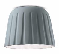 Ferroluce Plafón Madame Gres cerámica altura 29 cm, gris