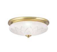 Deckenleuchte Cristal Metal E27 Ø 37CM en Bronce Blanco 2-flammig Redondo