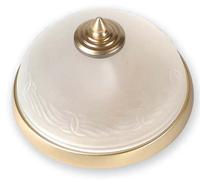 Deckenleuchte Cristal Redondo Ø18cm En Latón Crema Nouveau Antiguo Eleni Lámpara