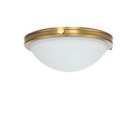 Deckenleuchte En Latón Cristal Blanco Pantalla Ø35cm Jungendstil Lámpara Salón