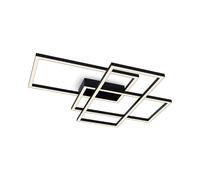 Lámpara De Techo LED De Metal Negra L: 68 cm 3000 K Cálido Lámpara De Sala