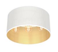 Deckenleuchte Metal Plástico Oro Blanco Salón Ø40 CM Lámpara de Techo Redondo