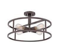 Deckenleuchte Peroy Bronce Antiguo 4xE27 Ø46cm Acortado Salón Comedor Lámpara