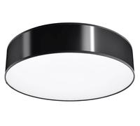 Deckenleuchte Salón Negro Redondo Ø 55CM H:11CM para 4x E27 Lámpara de Techo