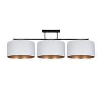 Deckenleuchte Tela Oro Blanco Salón Blendarm E27 100 CM Lámpara de Techo Grande