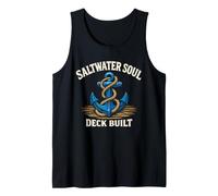 Deckhand Maritime Crew Ocean Life Work y Orgullo de Agua Salada Camiseta sin Mangas