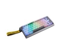 Decksaver Cubierta para la Serie de teclados Wooting 60HE - Funda Protectora ahumada/Transparente, Fabricada en el Reino Unido