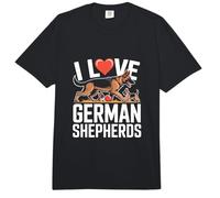Declaración apasionada de I Love German Shepherds Comfort Colors Adult Heavyweight T-Shirt