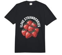 Declaración apasionada de I Love Strawberries Berry Comfort Colors Adult Heavyweight T-Shirt