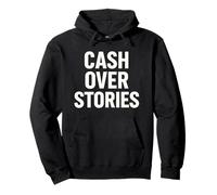 Declaración audaz de Cash Over Stories Sudadera con Capucha