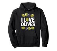 Declaración audaz de I Love Olives Sudadera con Capucha