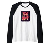 Declaración Brillante Demasiado Iluminado para Salir Camiseta Manga Raglan