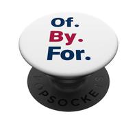 Declaración cívica de by For Democracy Bold PopSockets PopGrip Adhesivo