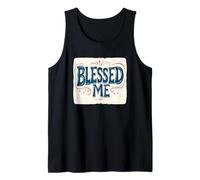 Declaración Cool Blessed Me para adultos y niños Camiseta sin Mangas