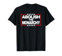 Declaración de Abolish The Monarchy Bold Stars Camiseta