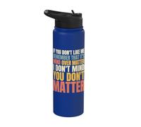 Declaración de actitud divertida de la mente sobre la materia sarcástica Stainless Steel Insulated Water Bottle