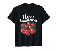 Declaración de Amante de Las Frutas de Las Fresas Camiseta gráfica económica