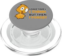 Declaración de aves divertidas A veces pienso Pero luego me olvido PopSockets PopGrip para MagSafe