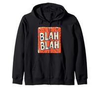 Declaración de Blah Blah para un toque divertido e ingenioso Sudadera con Capucha