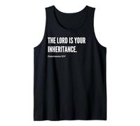 Declaración de cita de versículo bíblico The Lord is Your Inheritance Camiseta sin Mangas
