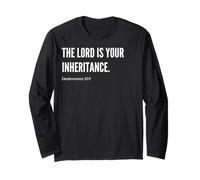Declaración de cita de versículo bíblico The Lord is Your Inheritance Manga Larga
