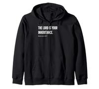 Declaración de cita de versículo bíblico The Lord is Your Inheritance Sudadera con Capucha