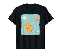 Declaración de Cometas Moscas de Gato para un Disfraz de Cielo Lleno de diversión Camiseta
